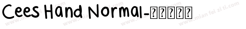 Cees Hand Normal字体转换